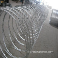 BTO-22 Galvanisé en acier inoxydable Concertina Razor Wire